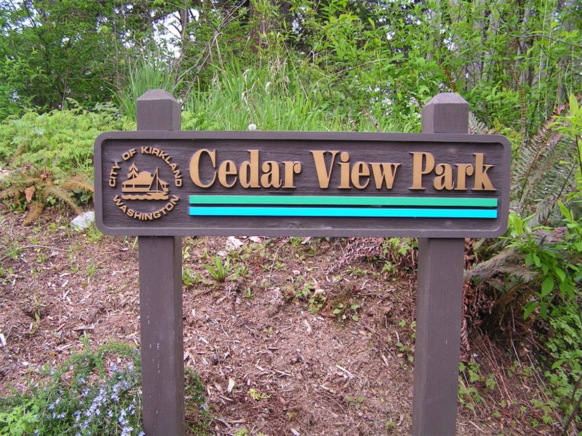 Cedar View Park near Highlands in Kirkland, WA